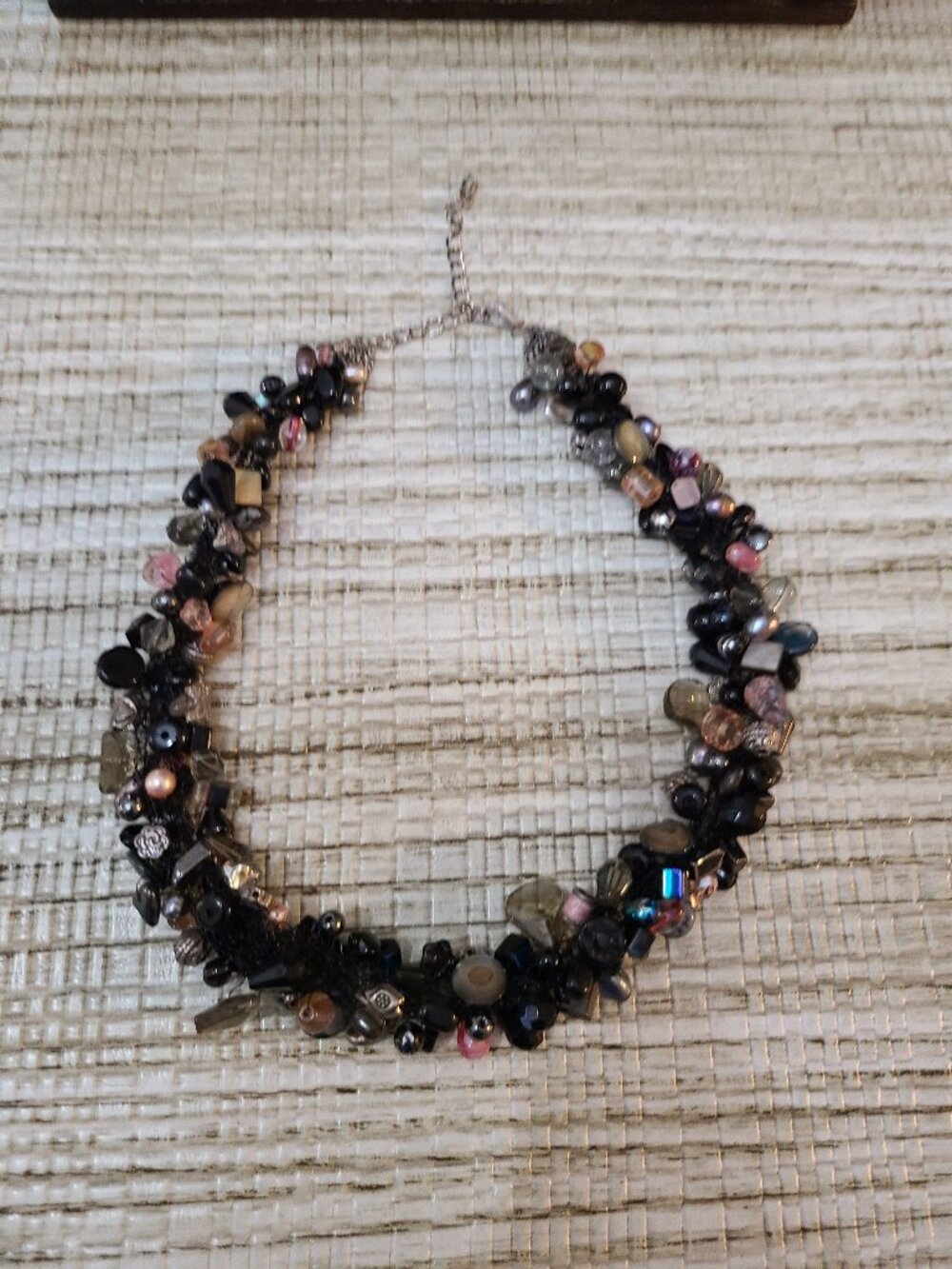Artisan Necklace 21 Inches Mixed Metals Mixed Beads